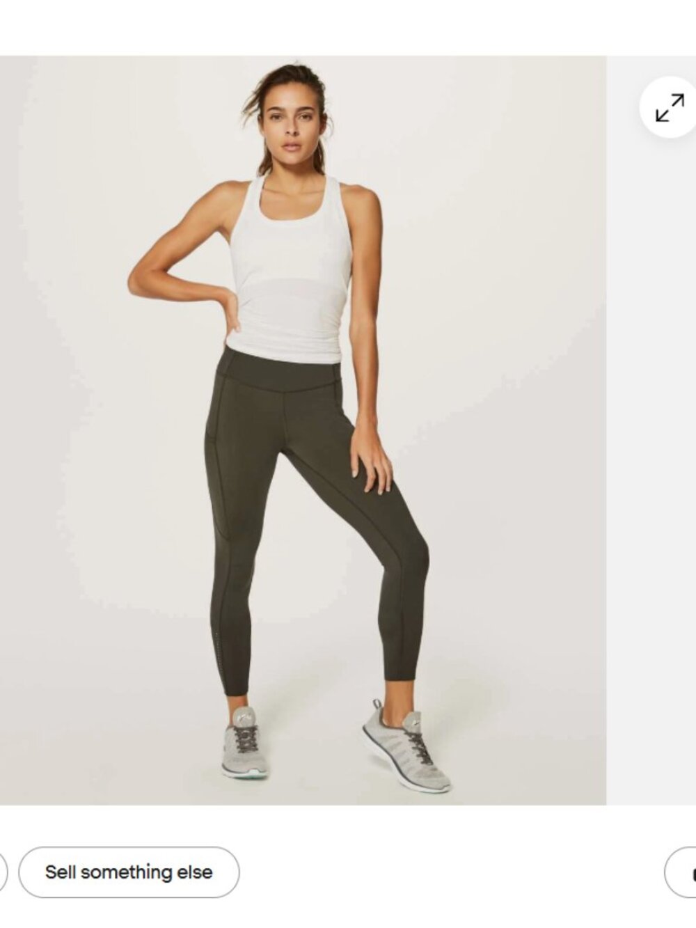 Lululemon Fast Free 7/8 Tight II *Nulux 25" Dark Olive